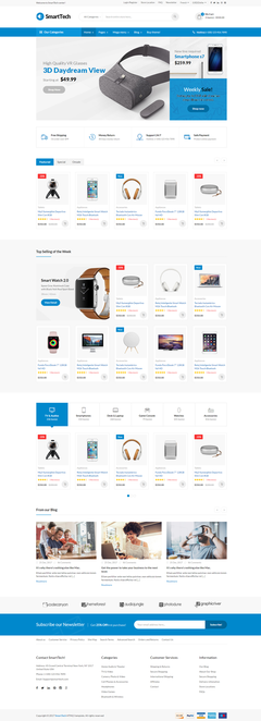 Bootstrap數碼商城模板Bootstrap電子產品電商模板|SmartTech